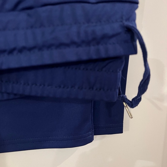 Easy Wear Set: V-Neck Collared Blouse/Pant Set in Navy NWOT - Picture 7 of 11